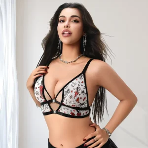 Sexy Push-Up Bra with Comfortable U-Back Design Wire-Free Front Closure 3/4 Cup Spandex/Nylon Everyday Women’s Underwear