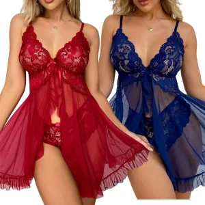 Sexy Pyjama Lace Night Dress Women’s Sleepwear