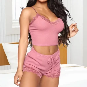 Sexy Women Sleepwear Casual Night Wear Pajama Women Loungewear Pyjamas