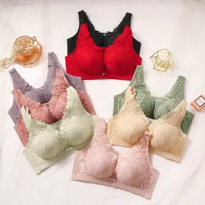 Sexy Women’s Bra Breathable and Traceless Soft and Stable Support to Prevent Sliding Fixed Cup
