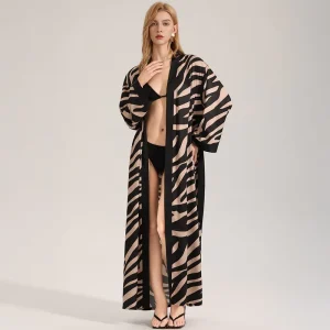 Shanhao Pearl Women’s Summer Nightgown Single Robe Homewear Chiffon Long Sleeve Women’s Loungewear Luxury Women’s Loungewear