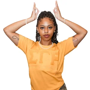 Sigma Gamma Rho Women’s Greek Letter Embroidered Cotton T-Shirt