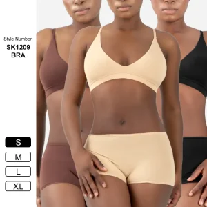 Sk1209 76% polyamide 24% Elastane Lightweight Triangle Bralette and Underwear Adjustable Strap Buttery Soft Stretchy Yoga Bra