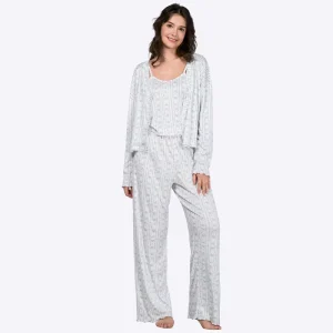 Sleep Wear Women’s Christmas Girls Summer Winter Maternity Pointelle Pajamas Family Set for Women Set