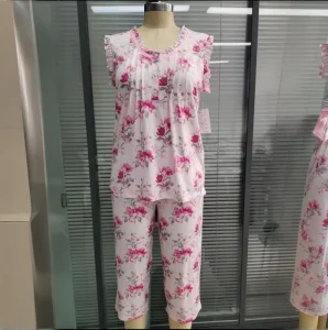 Sleepwear Women Cotton Nightwear Pajamas for Women Set Luxury