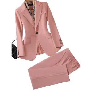 Slim Fit Business Formal Women’s Suit Sexy Two Piece Set