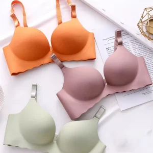Small Breasts Gathering Paired Breast Adjusting Bra Push Up Padded Bras for Women