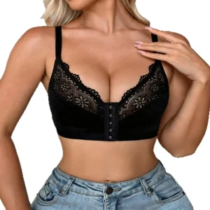 Smooth Lace Front Closure Bra Sexy Comfortable Breathable Versatile Ready to wear Women’s Underwear