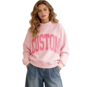 Soft Fleece Screen Print University Tennessee Game Day Women Sweatshirt Oversized Mock Neck Print Tennessee Women Sweatshirt