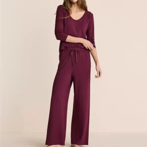 Soft Modal Pajama Set long sleeve women’s pyjamas V neck two piece Lounge Sets organic jersey Loungewear for Women