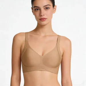 Soft and Comfortable Women’s Push Up Bra with Wide Shoulder Straps Adjustable Back Closure Wire Free Support Full Cup