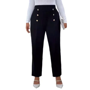 Solid Color High Women’s Straight Button Decoration Breathable Chiffon Comfortable Eco friendly Plus Size Casual Autumn ELEGANT