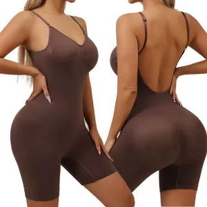 Solid Color Seamless High Elasticity Lady Tight Underwear Comfortable Lift Buttocks Body Shaping Women’s Bodysuit