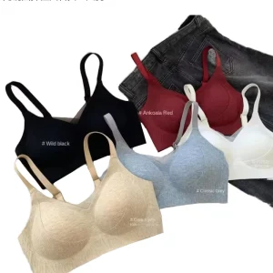 Solid Color Sexy Breathable Knitted Lifting Traceless Mesh Comfortable Beautiful Back Wire Free Women’s Bra