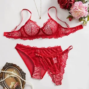 Source Factory Design Women’s Sexy Lingerie One Piece Lace Underwear Sets Multiple Colors Hollowed Out Women Lingerie Sets