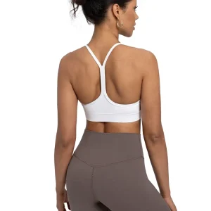 Sports Underwear Women’s Bra Chest Pads Nude-feel Beautiful Back Quick-drying High Support Spandex Nylon Non-adjusted