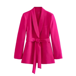 Spring Blazers Ladies Blazer Jacket Casual Solid Color Office Suit Blazer