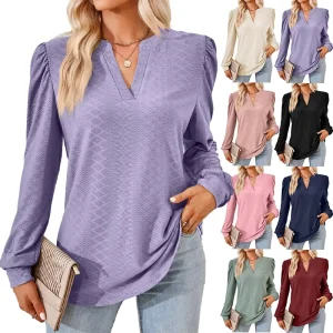 Spring Fall Women Clothes High Quality Manufacture Ladies Fashion Blouse Tops Blouse Women