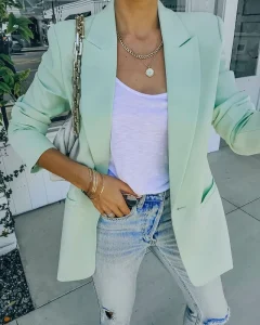 Spring Fashion Leisure Women Coats and Blazer Formal Ladies Candy Colors Suit Jackets Blazer for Women