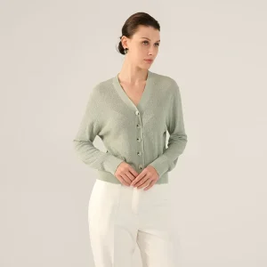Spring Latest Women’s Open Cardigan Sweaters Tops Knit Striped Cotton Cardigan for Women