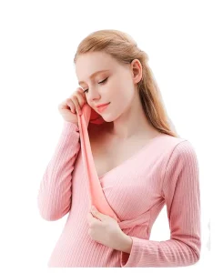 Spring and Autumn Maternity Wear Pregnancy Breastfeeding Pajamas Set Nursing Nightwear Breastfeeding Clothes Feeding Pyjama