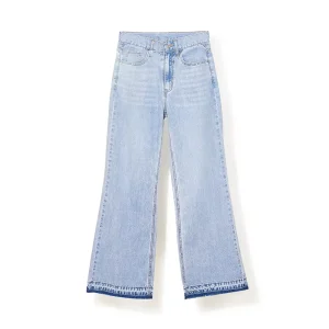 Summer Autumn Women’s Jeans High-waisted Slim-fit Straight Leg Jean Pants