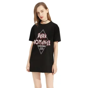 Summer Casual Top Korean Design Loose Fashion t Shirt Dress Women Ladies Long t Shirt Womens Graphic t Shirt