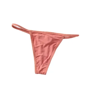 Summer Cotton Seamless Women’s Thong Underwear Women Solid Color Ladies Panties Female High Rise G String Womens Sexy Underwear