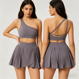 Summer Fashion Nude Breathable Solid Yoga 2 Piece Set Shorts Sports Suit Women’s Outdoor Running Fitness Clothes