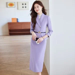 Summer High End Professional Ladies Suit Jacket New Formal Dress with Thin Temperament Overalls Small Women’s Suit Set