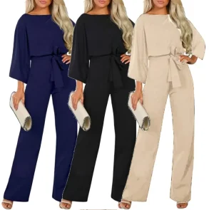 Summer Ladies Jumpsuits With Pockets O neck Spring Floral Printed Woman Jumpsuits Women Plus Size Jumpsuits