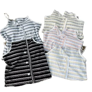 Summer New Design Elegant Colorful Stripe Women’s Sleepwear Set With Lace Trim Sexy Sling Pajama Set 5 Colors Can Be Mixed