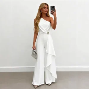 Summer New Style Fashionable Temperament Casual Elegant Sleeveless Women’s Jumpsuit