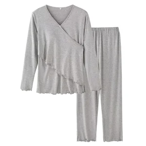 Summer Nursing Home Wear for Postpartum Pregnant Women Comfortable Maternity Clothing for Home or Hospital Stay