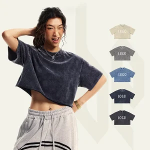 Summer Streetwear Young Girls Women’s Crop Top Custom Vintage Crop Tops