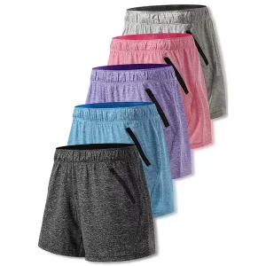 Summer Women Clothing Zipper Workout Short Pants Sports Gym Running Shorts Custom Plus Size Women’s Shorts