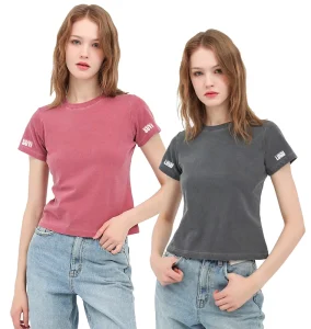 Summer Women’s Clothing Plain t shirt Heavyweight Cotton High Quality Custom T- Shirt