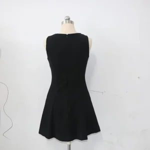 Summer Women’s Regular Fit A line Knee Dress Backless Sexy Casual Solid Pattern Woven Fabric Breathable Natural Waist Party