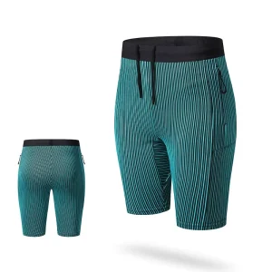 Summer Women’s Yoga Skinny Knee Length Pants Double Layer Outdoor Cycling Middle Pants Outdoor Marathon Running Shorts
