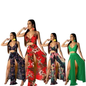 Sunflower Printed Lace up Jumpsuit Rompers Womens Jumpsuits and Rompers Plus Size Rompers