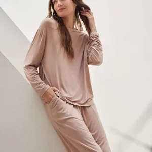 Super Soft Modal Pj Set Fashion Lounge Wear Sets Women Oversize Pyjamas Women Sleepwear Loungewear Sets