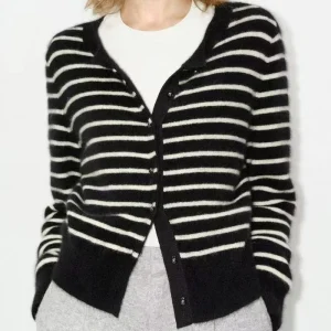 Sweater Custom Designer Knitted Sweater Women Stripe Sweater Knitwear Women’s Cardigan