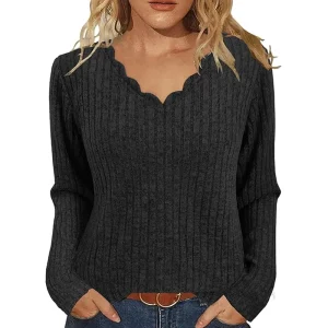 Sweater Custom Designer Knitted Sweater Women V-neck Sweater Knitwear Women’s Pullover Comfortable Stylish