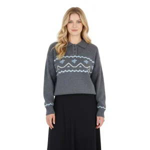 Sweater Custom Designer Knitted Women Sweater Knitwear Women’s Polo Pullover