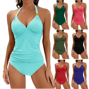 Swim Wear Halter Swimwear Beachwear Bathing Suit Women Two Pieces Manufacturer