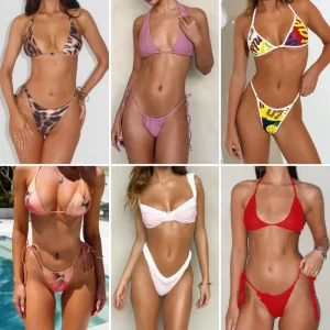 Swimwear Comfortable Women Bikini 2 Piece Beachwear Bling Europe&America Swimwear