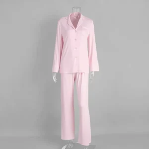 TENCEL Modal Cozy Women’s Pajamas Loungewear Set ODM OEM Smoother Hand Feel Long Sleeve Sleepwear for Women