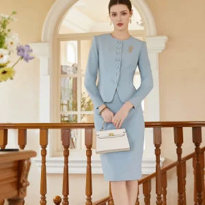 Temperament Slim Fit Elegant Daily Wear for Ladies Suit&Blazers Women’s Formal Set French Style