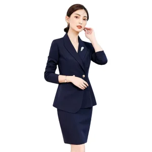 Temperament Suits Women Lady Formal Office Pure Color Women’S Suits and Blazers