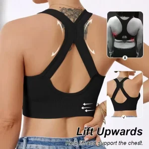 The New High-strength Shockproof Women’s Yoga Bra with a Front Zipper Is Suitable for Gyms